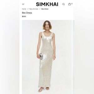 Simkhai Bex Dress - Champagne New with Tags
